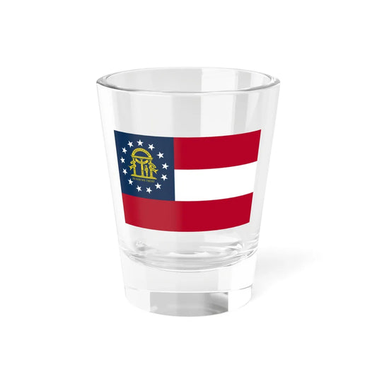 Flag of the State of Georgia (Georgia) Shot Glass 1.5oz 1.5oz - Go Mug Yourself