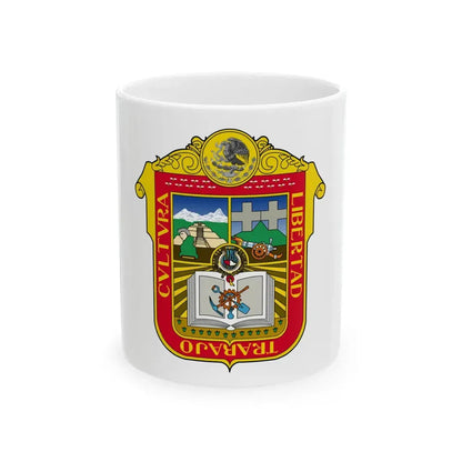 Flag of the State of Mexico (Mexico) White Coffee Mug 11oz - Go Mug Yourself