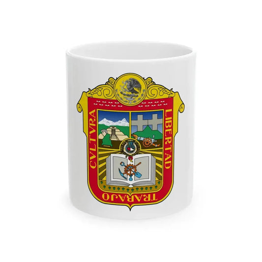 Flag of the State of Mexico (Mexico) White Coffee Mug 11oz - Go Mug Yourself