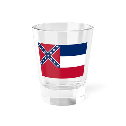 Flag of the State of Mississippi 1894-1906 (United States) Shot Glass 1.5oz 1.5oz - Go Mug Yourself
