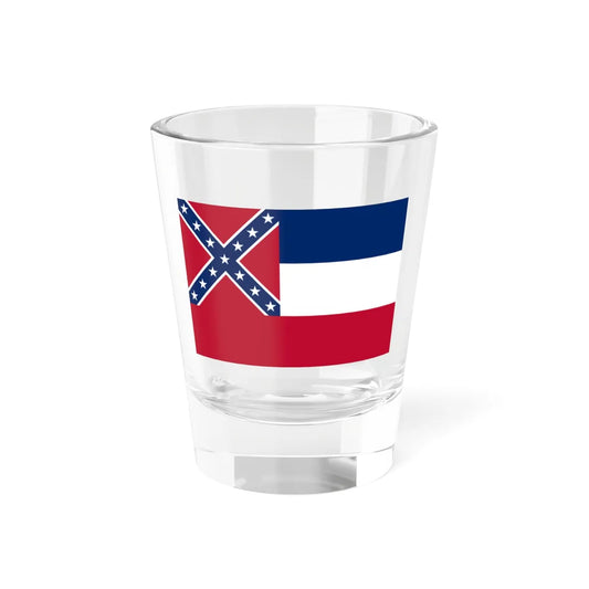 Flag of the State of Mississippi 1894-1906 (United States) Shot Glass 1.5oz 1.5oz - Go Mug Yourself
