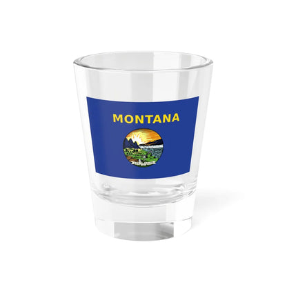 Flag of the State of Montana (United States) Shot Glass 1.5oz 1.5oz - Go Mug Yourself