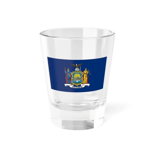 Flag of the State of New York 1909-2020 (United States) Shot Glass 1.5oz 1.5oz - Go Mug Yourself