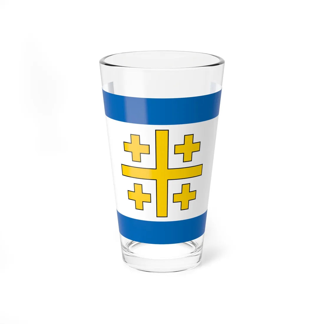 Flag of the State of Palestine Proposal 5 (Israel) Pint Glass 16oz 16oz - Go Mug Yourself