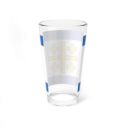 Flag of the State of Palestine Proposal 5 (Israel) Pint Glass 16oz - Go Mug Yourself