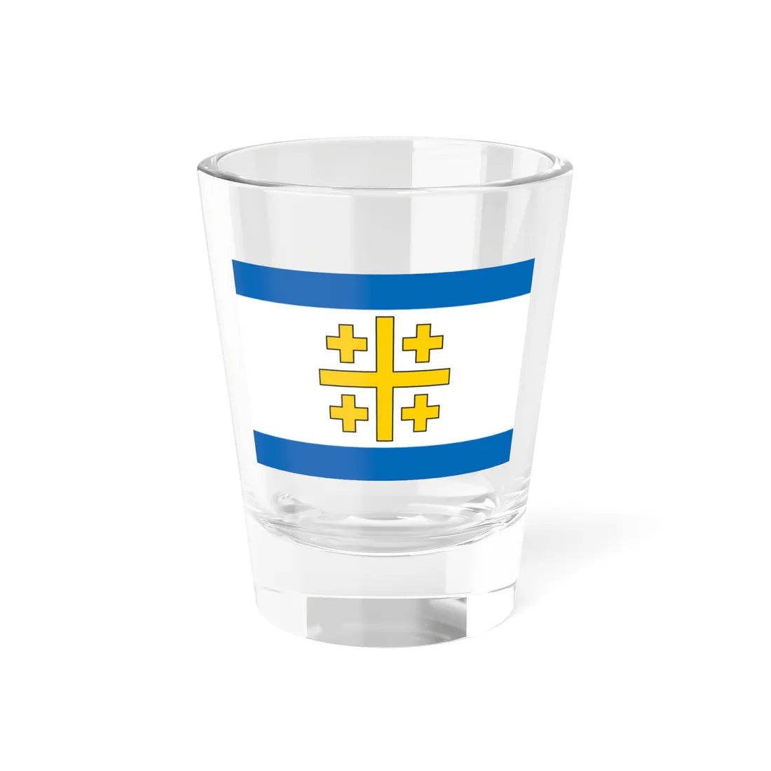 Flag of the State of Palestine Proposal 5 (Israel) Shot Glass 1.5oz 1.5oz - Go Mug Yourself