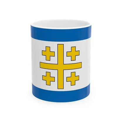 Flag of the State of Palestine Proposal 5 (Israel) White Coffee Mug 11oz - Go Mug Yourself