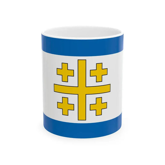 Flag of the State of Palestine Proposal 5 (Israel) White Coffee Mug 11oz - Go Mug Yourself