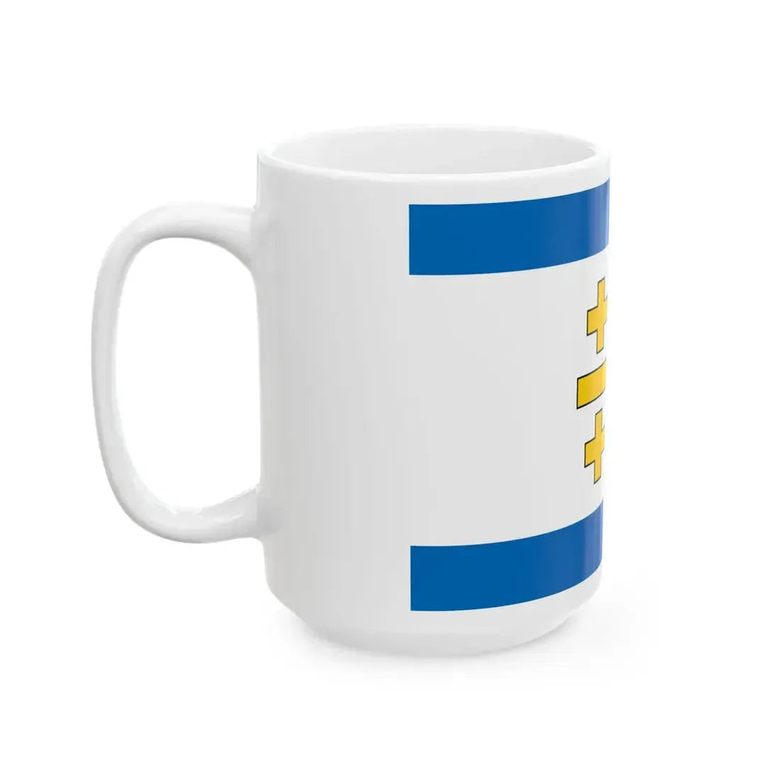 Flag of the State of Palestine Proposal 5 (Israel) White Coffee Mug - Go Mug Yourself