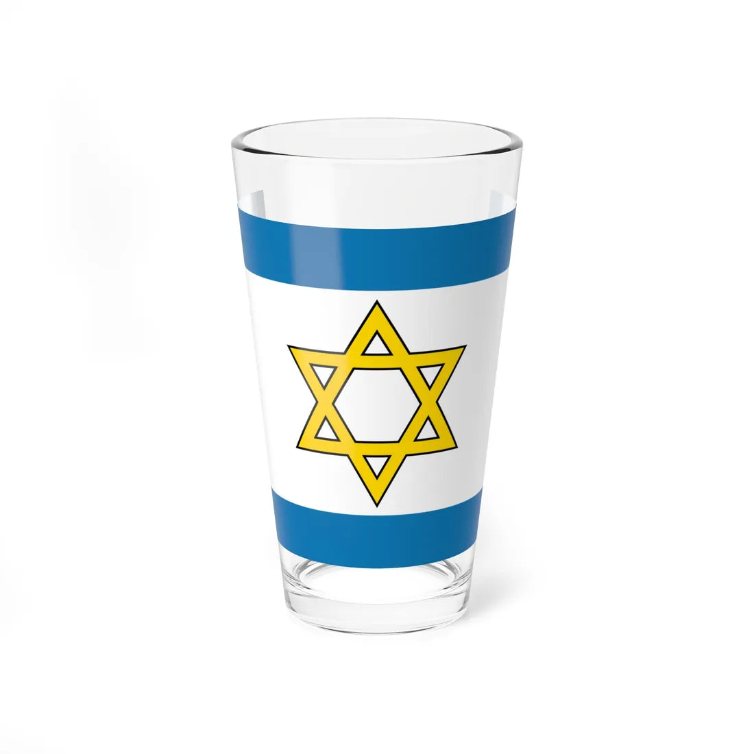 Flag of the State of Palestine Proposal 6 (Israel) Pint Glass 16oz 16oz - Go Mug Yourself