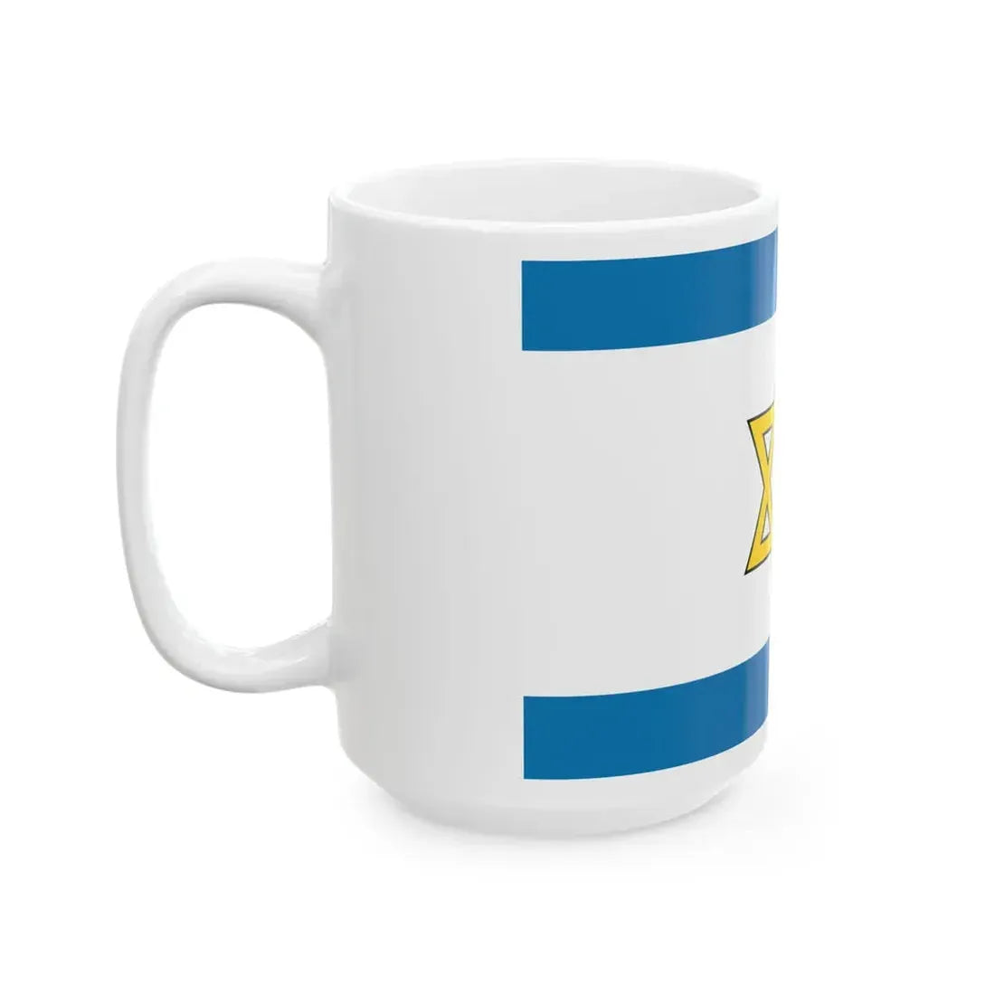 Flag of the State of Palestine Proposal 6 (Israel) White Coffee Mug - Go Mug Yourself