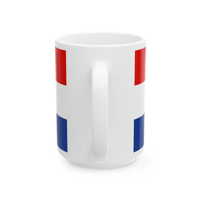 Flag of the State of Slovenes Croats and Serbs (Bosnia and Herzegovina) White Coffee Mug - Go Mug Yourself