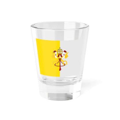 Flag of the State of the Church 1870 Porta Pia (Vatican City) Shot Glass 1.5oz 1.5oz - Go Mug Yourself
