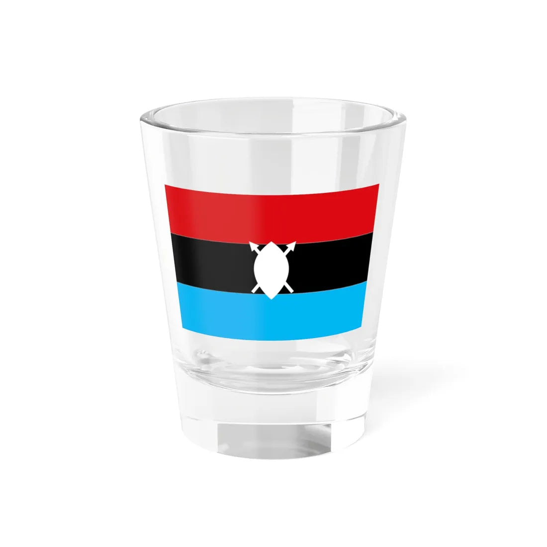 Flag of the state of the Nile Blue (South Sudan) Shot Glass 1.5oz 1.5oz - Go Mug Yourself