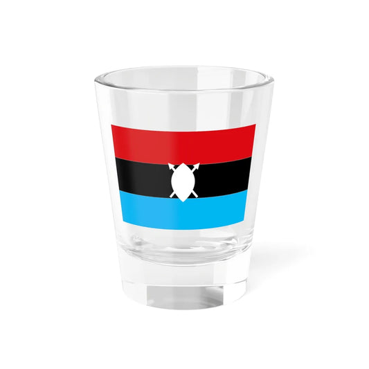 Flag of the state of the Nile Blue (South Sudan) Shot Glass 1.5oz 1.5oz - Go Mug Yourself
