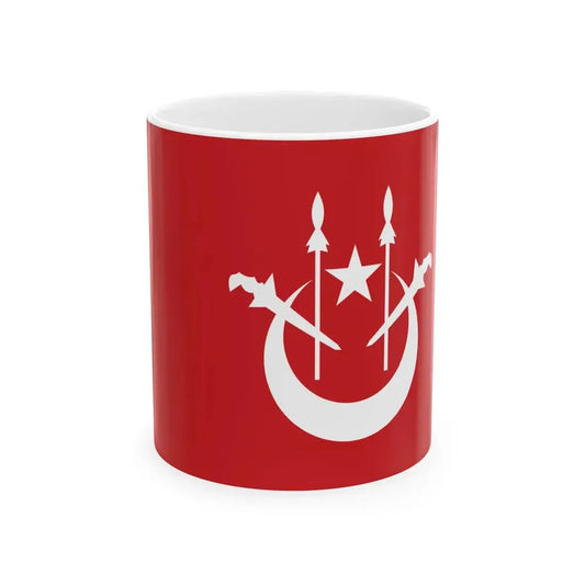Flag of the State Secretary of Kelantan (Malaysia) White Coffee Mug 11oz - Go Mug Yourself