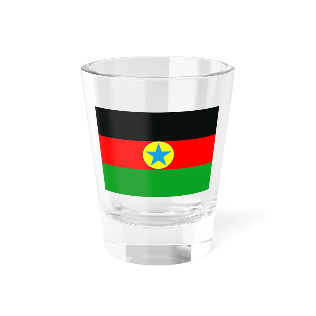 Flag of the Sudan Revolutionary Front (Sudan) Shot Glass 1.5oz 1.5oz - Go Mug Yourself