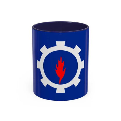 Flag of the Suez Governorate Egypt - Accent Coffee Mug 11oz Navy - Go Mug Yourself