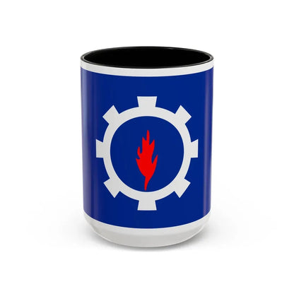 Flag of the Suez Governorate Egypt - Accent Coffee Mug 15oz Black - Go Mug Yourself