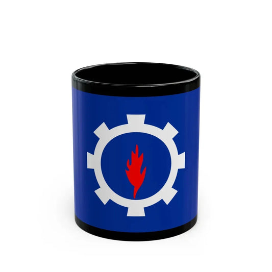 Flag of the Suez Governorate Egypt - Black Coffee Mug 11oz - Go Mug Yourself