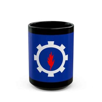 Flag of the Suez Governorate Egypt - Black Coffee Mug 15oz - Go Mug Yourself