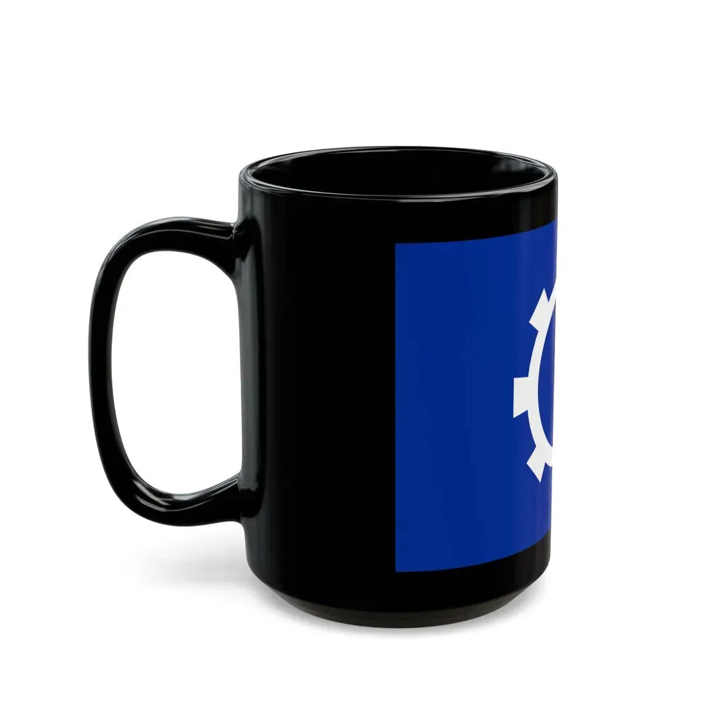 Flag of the Suez Governorate Egypt - Black Coffee Mug - Go Mug Yourself