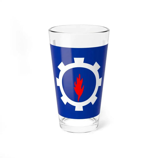 Flag of the Suez Governorate Egypt - Pint Glass 16oz 16oz - Go Mug Yourself