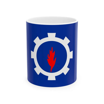 Flag of the Suez Governorate Egypt - White Coffee Mug-11oz-Go Mug Yourself