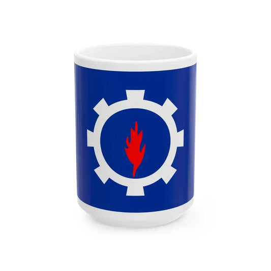 Flag of the Suez Governorate Egypt - White Coffee Mug 15oz - Go Mug Yourself