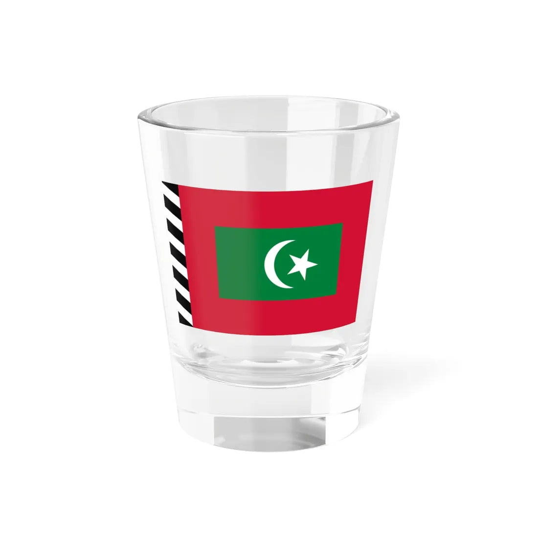 Flag of the Sultan of The Maldives (Maldives) Shot Glass 1.5oz 1.5oz - Go Mug Yourself
