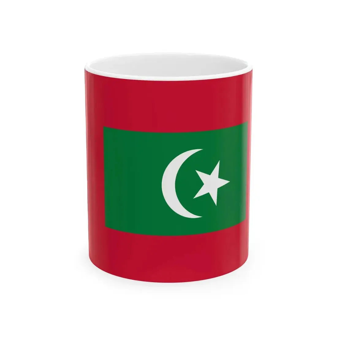 Flag of the Sultan of The Maldives (Maldives) White Coffee Mug 11oz - Go Mug Yourself