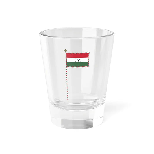 Flag of the Supreme Command of the Hungarian National Army 1919-1920 with staff (Hungary) Shot Glass 1.5oz 1.5oz - Go Mug Yourself
