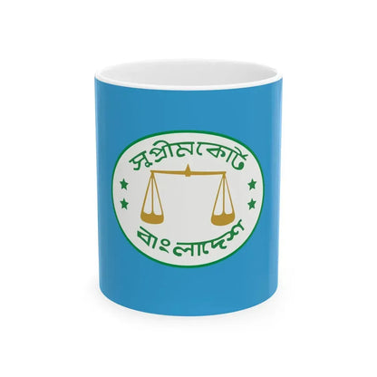 Flag of the Supreme Court of Bangladesh (Bangladesh) White Coffee Mug 11oz - Go Mug Yourself