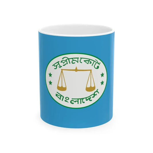Flag of the Supreme Court of Bangladesh (Bangladesh) White Coffee Mug 11oz - Go Mug Yourself