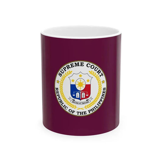 Flag of the Supreme Court of the Philippines (Philippines) White Coffee Mug 11oz - Go Mug Yourself