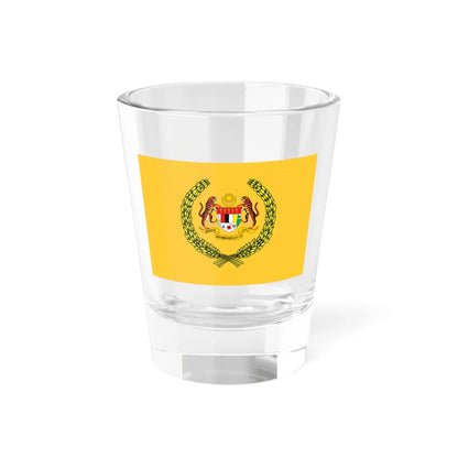 Flag of the Supreme Head of Malaysia 3-2 (Malaysia) Shot Glass 1.5oz 1.5oz - Go Mug Yourself