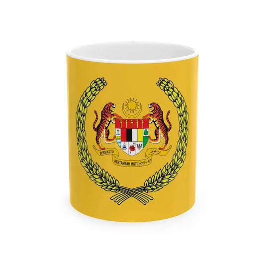 Flag of the Supreme Head of Malaysia 3-2 (Malaysia) White Coffee Mug 11oz - Go Mug Yourself