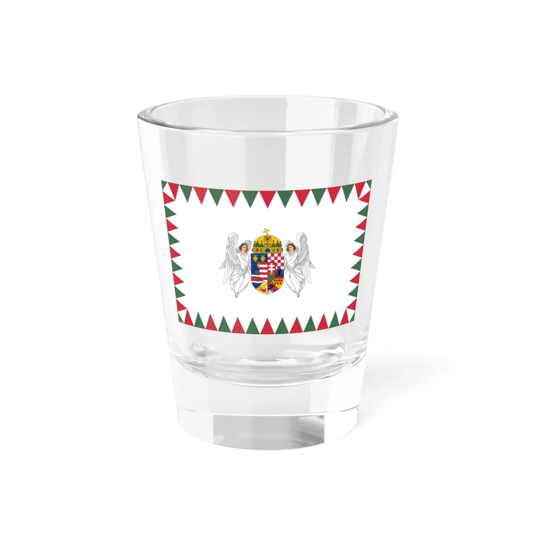 Flag of the Supreme Warlord of the Royal Hungarian Defence Forces 1939-1945 afloat (Hungary) Shot Glass 1.5oz 1.5oz - Go Mug Yourself