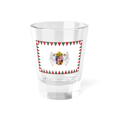 Flag of the Supreme Warlord of the Royal Hungarian Defence Forces 1939-1945 afloat (Hungary) Shot Glass 1.5oz 1.5oz - Go Mug Yourself