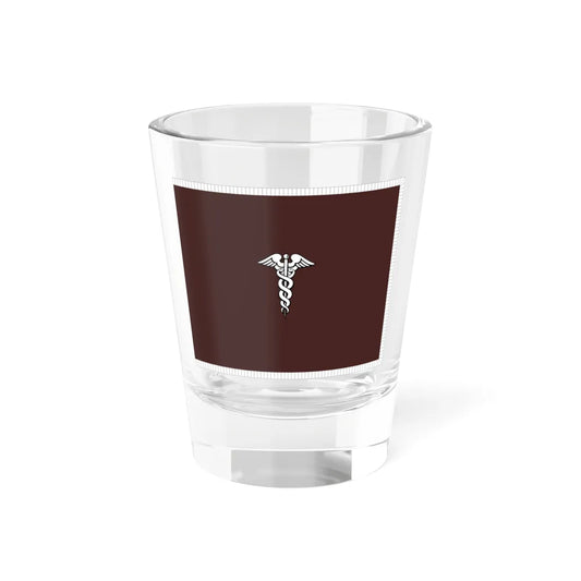 Flag of the Surgeon General of the United States Army with fringe (United States) Shot Glass 1.5oz 1.5oz - Go Mug Yourself