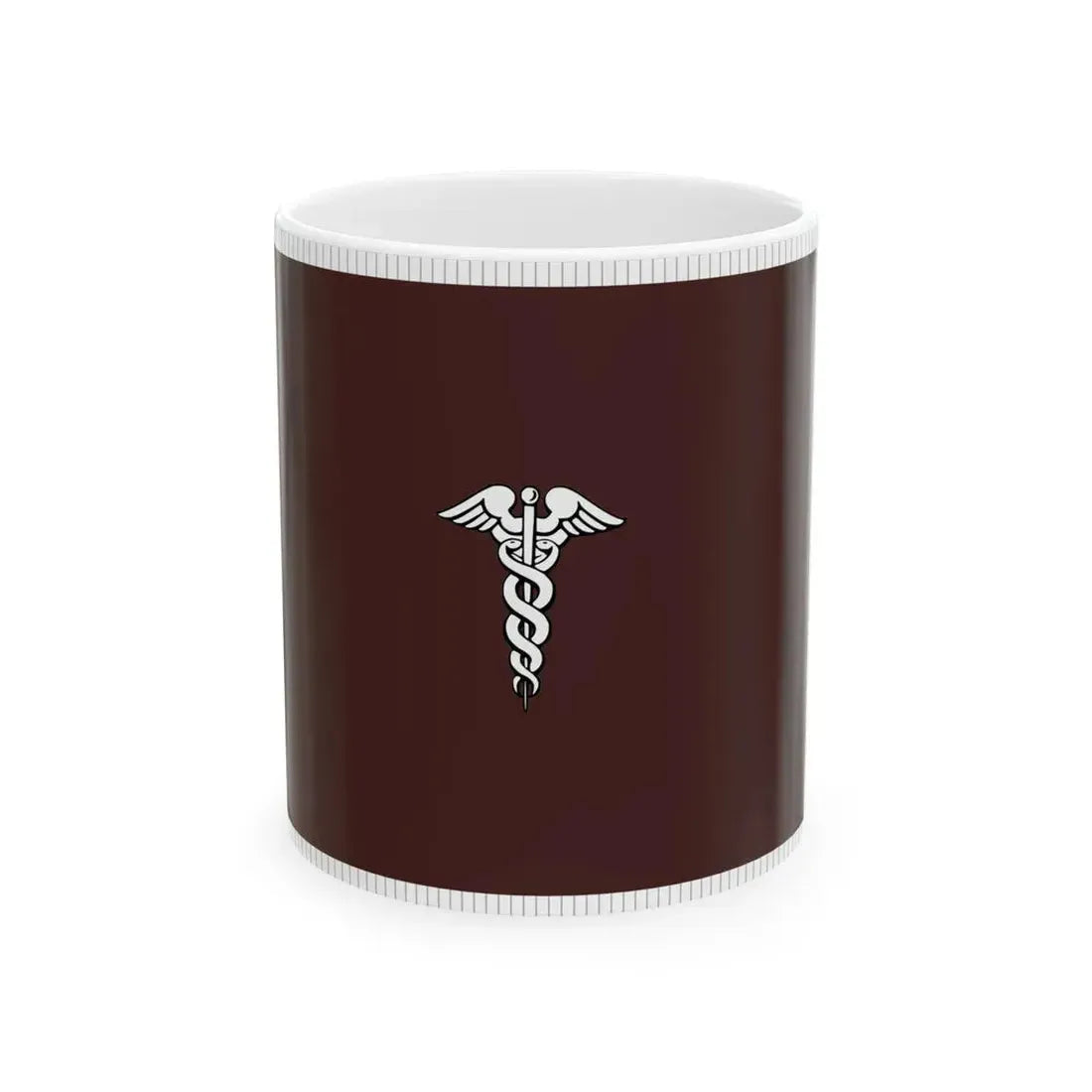 Flag of the Surgeon General of the United States Army with fringe (United States) White Coffee Mug 11oz - Go Mug Yourself