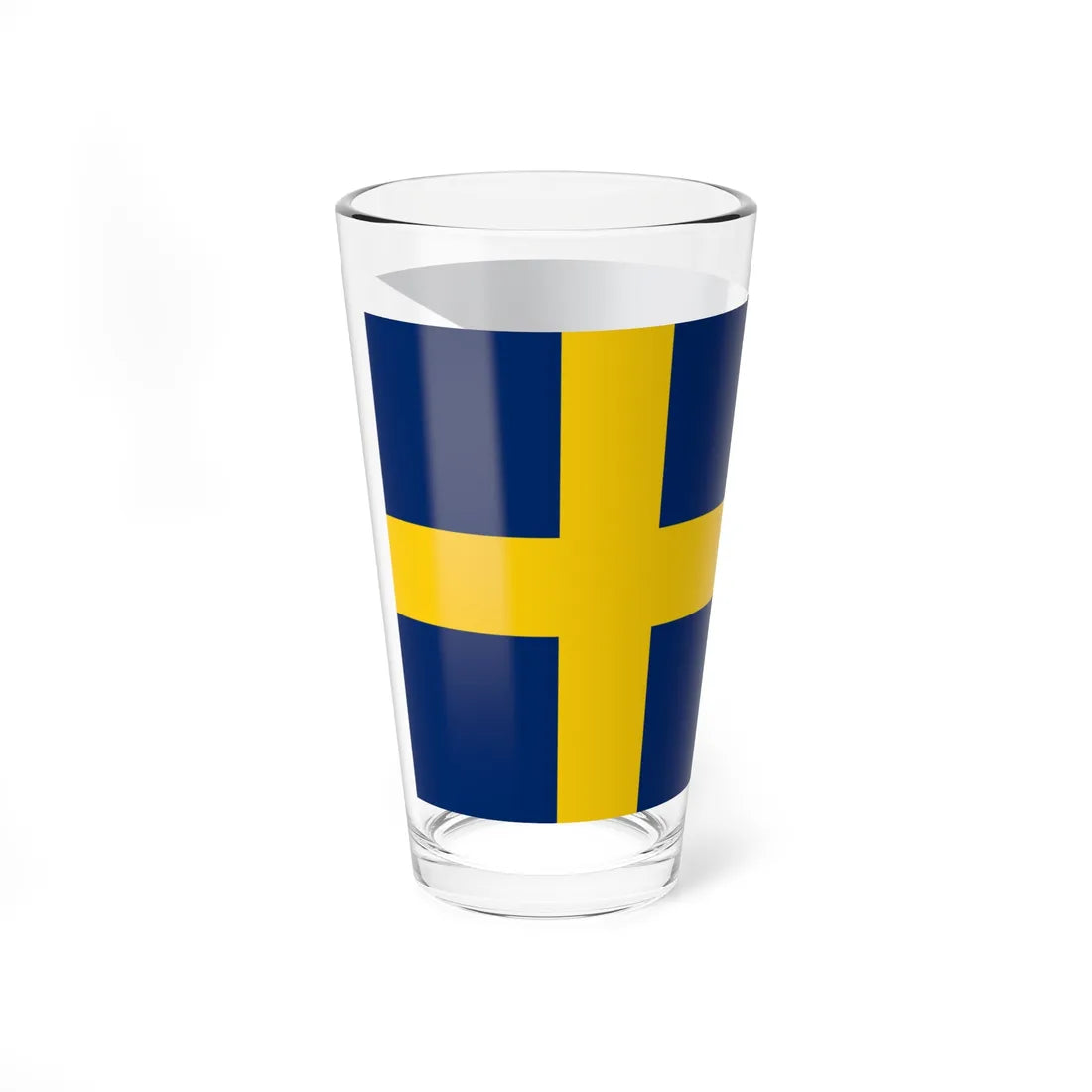 Flag of the Swedish Empire (Sweden) Pint Glass 16oz - Go Mug Yourself