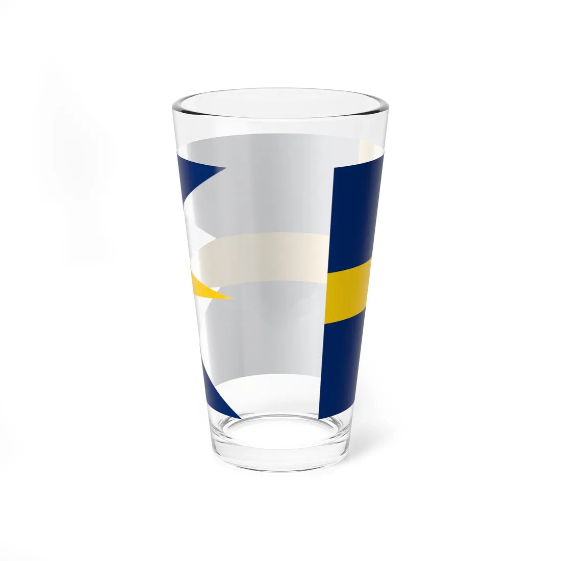 Flag of the Swedish Empire (Sweden) Pint Glass 16oz - Go Mug Yourself