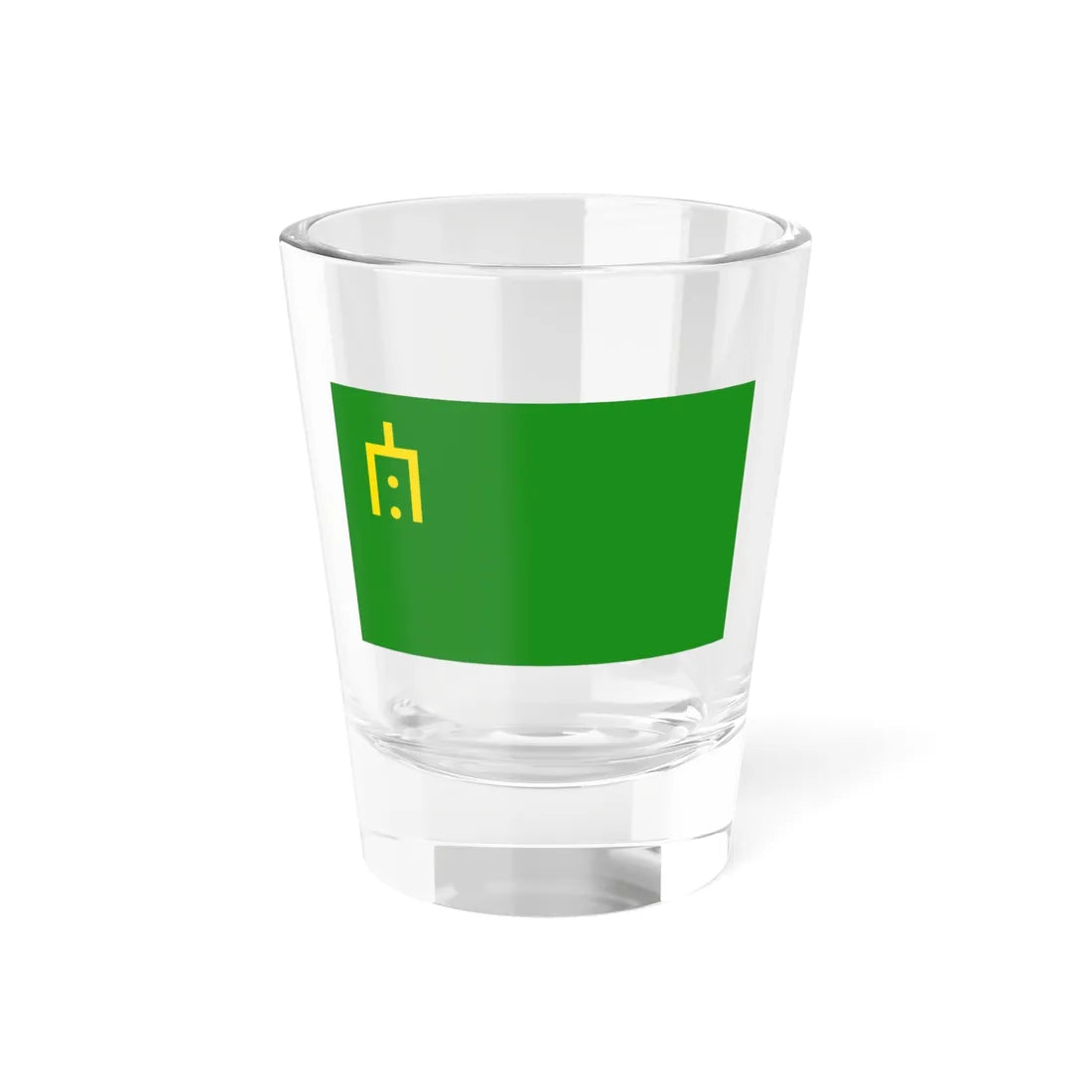 Flag of the Sybyr people with tamga (Russia) Shot Glass 1.5oz 1.5oz - Go Mug Yourself