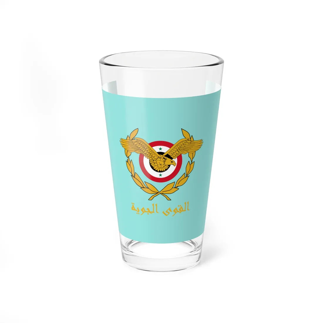 Flag of the Syrian Arab Air Force (Syria) Pint Glass 16oz 16oz - Go Mug Yourself