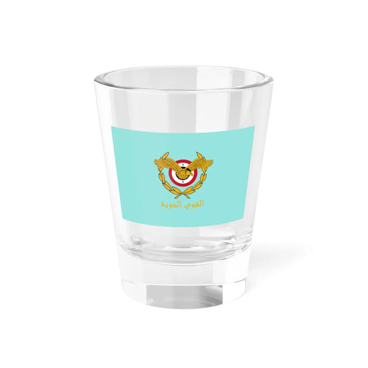Flag of the Syrian Arab Air Force (Syria) Shot Glass 1.5oz 1.5oz - Go Mug Yourself