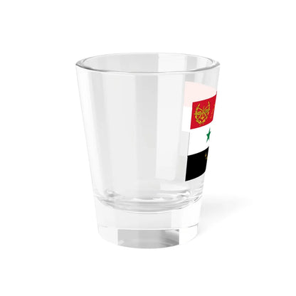 Flag of the Syrian Arab Armed Forces 1980-2024 (Syria) Shot Glass 1.5oz - Go Mug Yourself