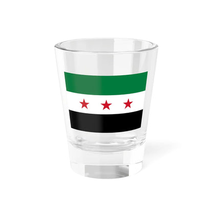 Flag of the Syrian revolution small stars (Syria) Shot Glass 1.5oz 1.5oz - Go Mug Yourself