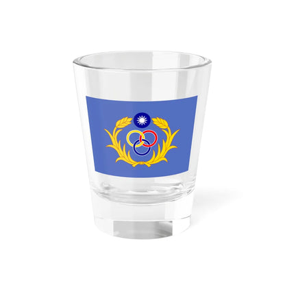 Flag of the Taiwan Garrison Command (China) Shot Glass 1.5oz 1.5oz - Go Mug Yourself