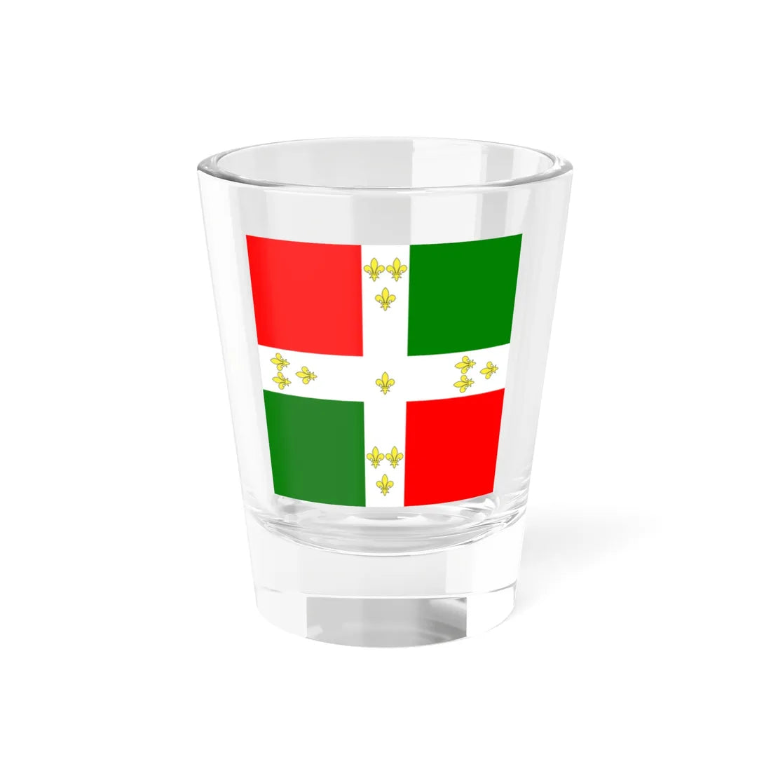 Flag of the Tamatave Kingdom 1750-1819 (Madagascar) Shot Glass 1.5oz 1.5oz - Go Mug Yourself